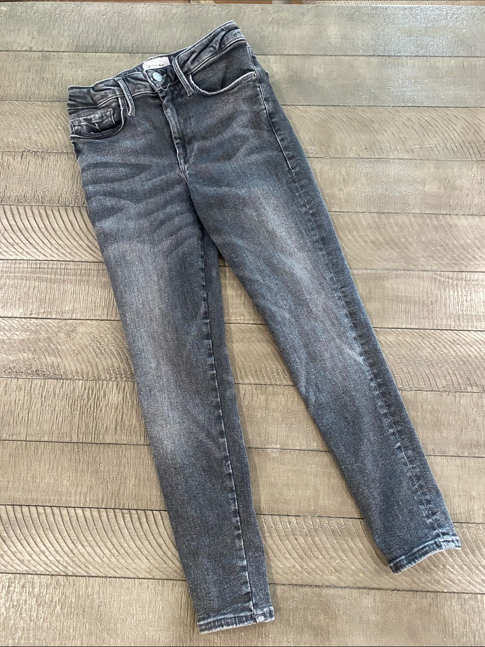 Frame Denim Women's Skinny Jeans - Washed Gray